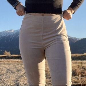 TORY BURCH Billet Tan Corduroy Side Zip Pants Sz 25